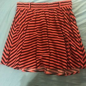 Striped Skater Skirt